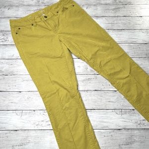Loft modern skinny cords  in lime green 4